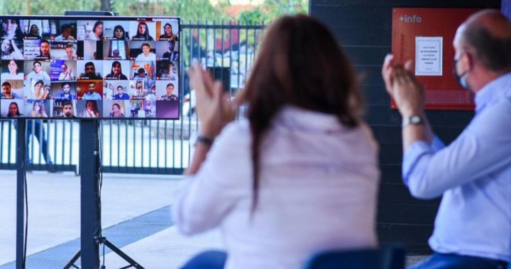 Perotti presentó el programa ATR Proyectos Participativos, destinado a financiar iniciativas de jóvenes.