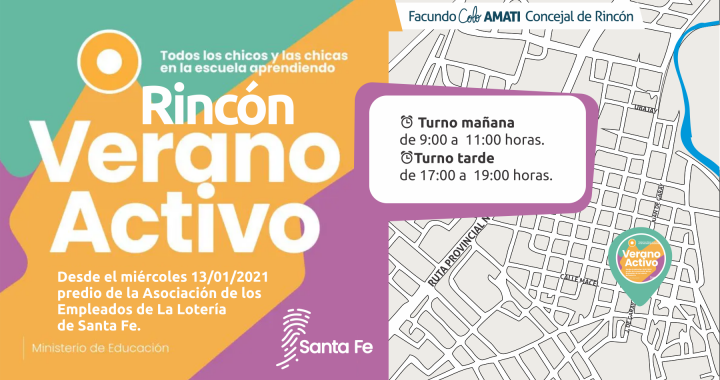 A PARTIR DE ESTE MIÉRCOLES ARRANCA VERANO ACTIVO EN RINCÓN