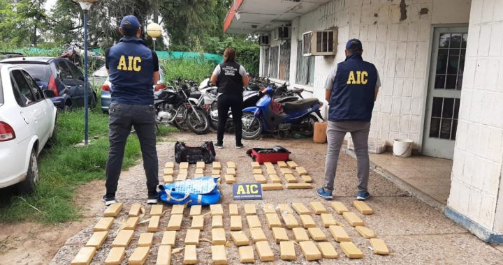 LA AGENCIA DE INVESTIGACIÓN CRIMINAL SECUESTRÓ 70 KILOS DE MARIHUANA Y DETUVO A DOS NARCOTRAFICANTES