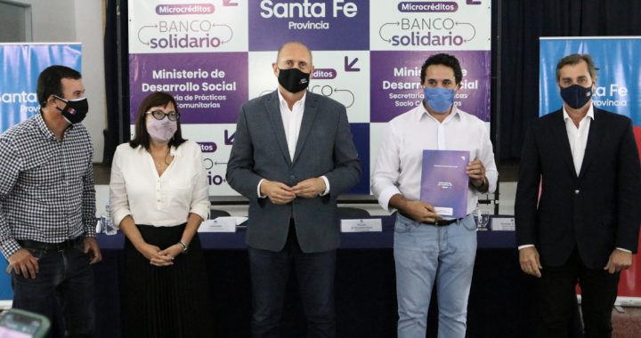 EL GOBERNADOR PEROTTI PRESENTÓ EL PROGRAMA BANCO SOLIDARIO DESTINADO A EMPRENDEDORES SANTAFESINOS