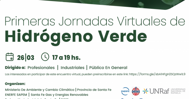 ENERGÍAS RENOVABLES: LA PROVINCIA PRESENTA LAS PRIMERAS JORNADAS VIRTUALES DE HIDRÓGENO VERDE