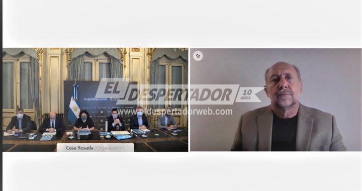 PEROTTI ANALIZÓ EL PLAN NACIONAL DE VACUNACIÓN JUNTO A LOS MINISTROS VIZZOTTI Y DE PEDRO