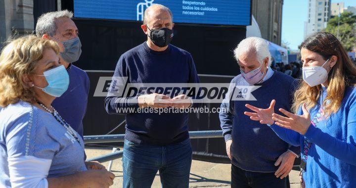 PEROTTI RECORRIÓ EL CENTRO DE TESTEOS FIJO UBICADO EN LA ESTACIÓN BELGRANO DE LA CIUDAD DE SANTA FE