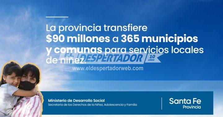 LA PROVINCIA FIRMÓ CONVENIOS POR MÁS DE 90 MILLONES DE PESOS PARA EL FORTALECIMIENTO DE LOS SERVICIOS LOCALES DE NIÑEZ