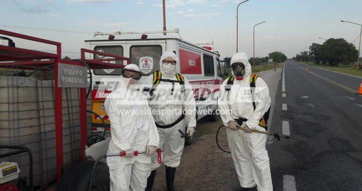 SANTA ROSA DE CALCHINES, LOS BOMBEROS VOLUNTARIOS SIGUEN CRECIENDO. CONSTRUYEN VESTUARIOS Y BAÑO