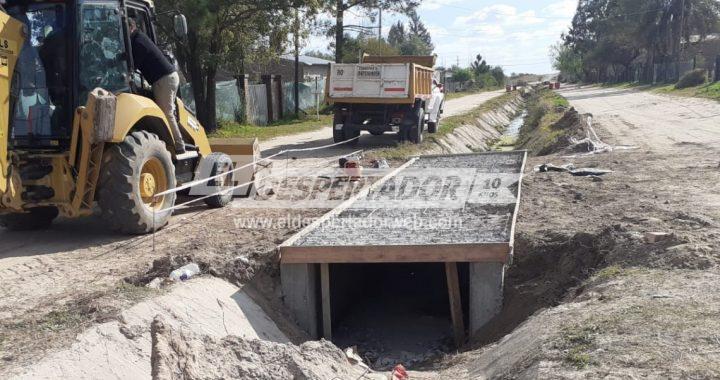 SE EJECUTAN OBRAS COMPLEMENTARIAS EN LA RUTA 1 PARA DISMINUIR EL RIESGO HÍDRICO EN SAN JOSÉ DEL RINCÓN