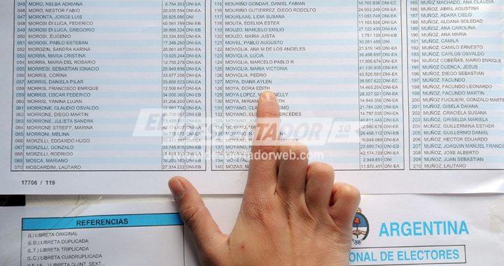 PASO: UNO DE CADA CUATRO ARGENTINOS VOTARÁ EN UN LUGAR DISTINTO AL DE LOS ÚLTIMOS COMICIOS