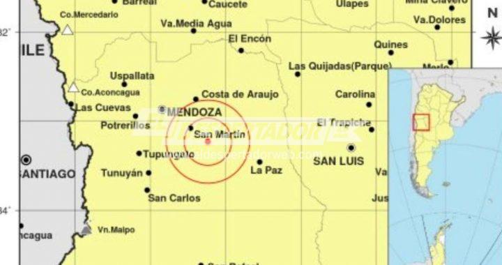 FUERTE SISMO EN MENDOZA: 5.2 GRADOS EN LA ESCALA DE RICHTER