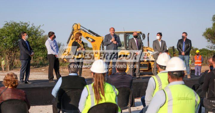 PEROTTI Y GUERRERA DIERON INICIO A LA OBRA DEL PRIMER CIRCUNVALAR FERROVIARIO DEL PAÍS, QUE EVITARÁ QUE EL TREN ATRAVIESE LA CIUDAD