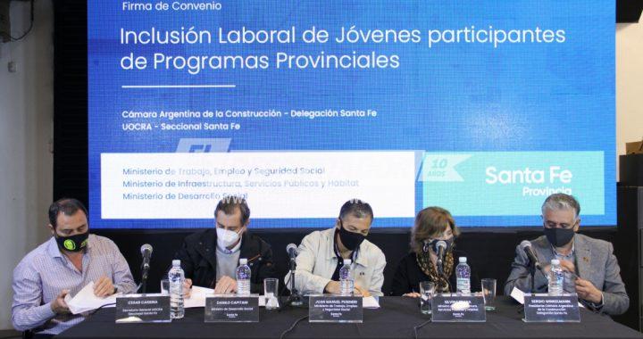 LA PROVINCIA FIRMÓ CONVENIOS PARA LA INCLUSIÓN LABORAL DE JÓVENES