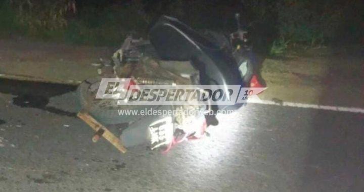 ARROYO LEYES, ACCIDENTE FATAL, PIERDE LA VIDA UN MOTOCICLISTA DE 47 AÑOS DE EDAD