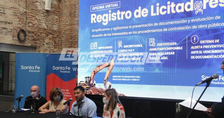 EL GOBIERNO PROVINCIAL PRESENTÓ LA OFICINA VIRTUAL PARA EL REGISTRO DE LICITADORES