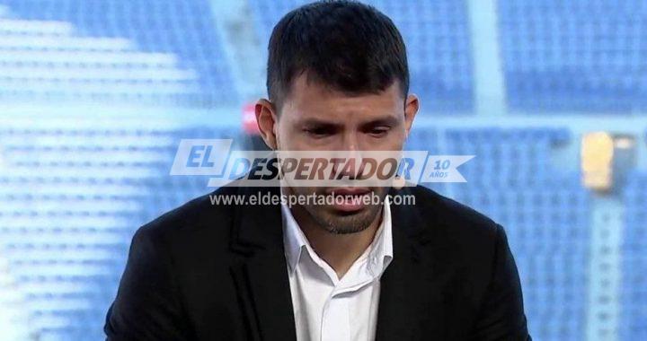 «DECIDÍ DEJAR DE JUGAR AL FÚTBOL», CONFIRMÓ AGÜERO ENTRE LÁGRIMAS