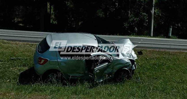 ACCIDENTE EN RUTA 1: CHOCARON DOS CAMIONETAS Y HAY UN HOMBRE GRAVE