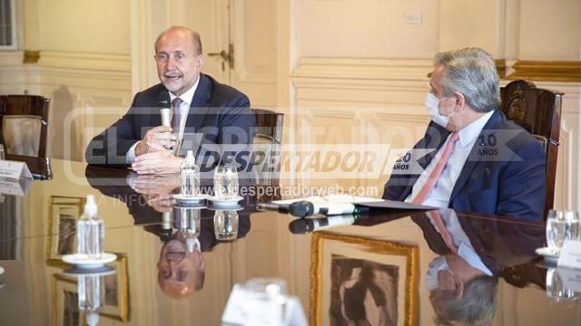 EL PRESIDENTE Y PEROTTI FIRMARON UN ACUERDO PARA FINANCIAR EL PROGRAMA SANTA FE + CONECTADA