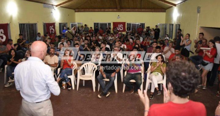 EN PLAN EXPANSIVO, JATÓN JUNTÓ A LA JUVENTUD SOCIALISTA EN COLASTINÉ