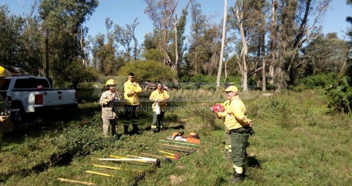 BOMBERO VOLUNTARIOS DE RINCÓN SE FORMARON EN TAREAS FORESTALES