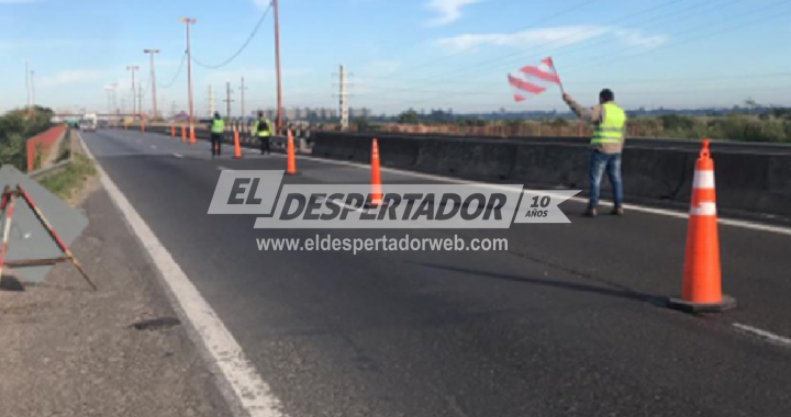 “ATENCIÓN”, REDUCCIÓN DE CARRIL EN RUTA NACIONAL 168 A LA ALTURA DE LA GUARDIA