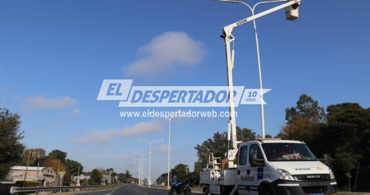 LA PROVINCIA FINALIZÓ LA REPARACIÓN DE LAS LUMINARIAS DE LA RUTA N°1