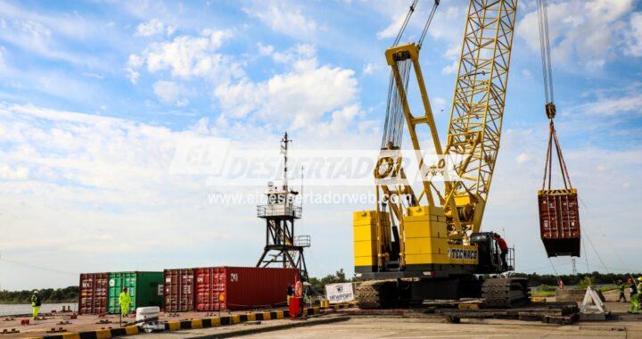 DESDE EL PUERTO DE SANTA FE SE EXPORTA TRIGO Y LECHE EN POLVO A SINGAPUR