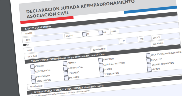 INSPECCIÓN GENERAL DE PERSONAS JURÍDICAS CONVOCA A EMPADRONAMIENTO