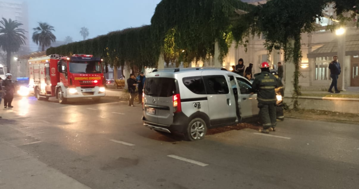 ACCIDENTE SOBRE BOULEVARD A LA ALTURA DE LA ESTACIÓN BELGRANO