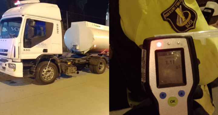 CAMIONERO DETENIDO EN RUTA 1 POR SUPERAR LOS 3 GRAMOS DE ALCOHOL EN SANGRE