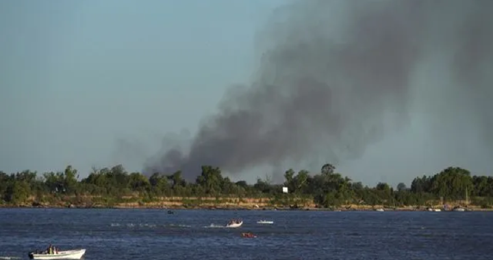 SE REGISTRARON NUEVOS FOCOS DE INCENDIOS EN LAS ISLAS DEL PARANÁ