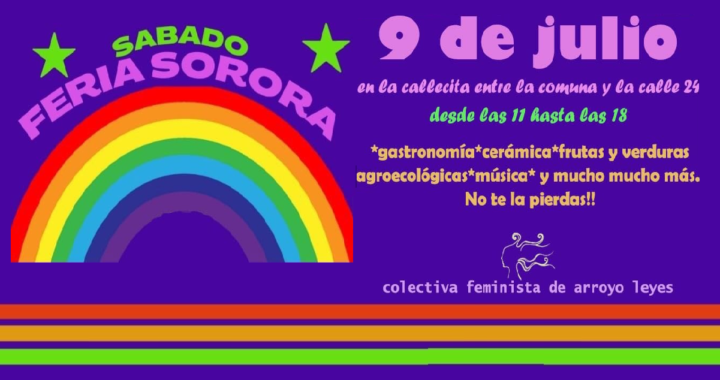 FERIA SORORA PARA ESTE 9 DE JULIO EN ARROYO LEYES 