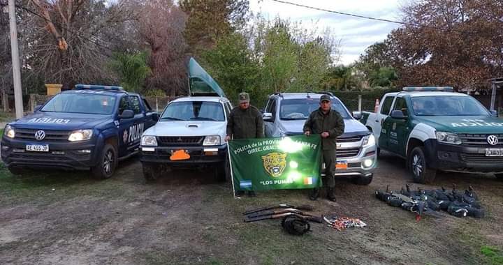 CAZA ILEGAL EN LA COSTA SANTAFESINA