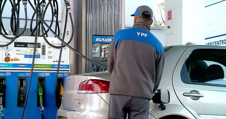 COMBUSTIBLES: YPF AUMENTÓ UN 7,5% PROMEDIO LOS PRECIOS