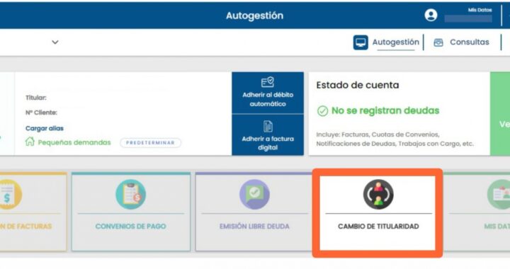 LA EPE HABILITÓ EL CAMBIO DE TITULARIDAD DEL SERVICIO ELÉCTRICO, A TRAVÉS DE SU OFICINA VIRTUAL