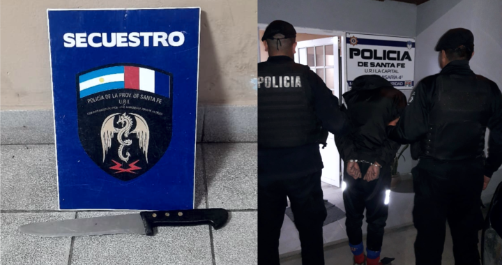 SECUESTRO DE ARMA BLANCA EN COLASTINÉ Y DETENCIÓN DE UN JOVEN 