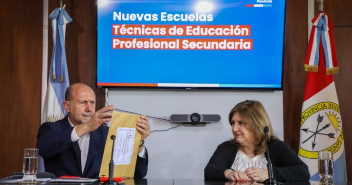 PEROTTI ENCABEZÓ EL ACTO DE LICITACIÓN PARA LA CONSTRUCCIÓN DE 8 ESCUELAS TÉCNICAS