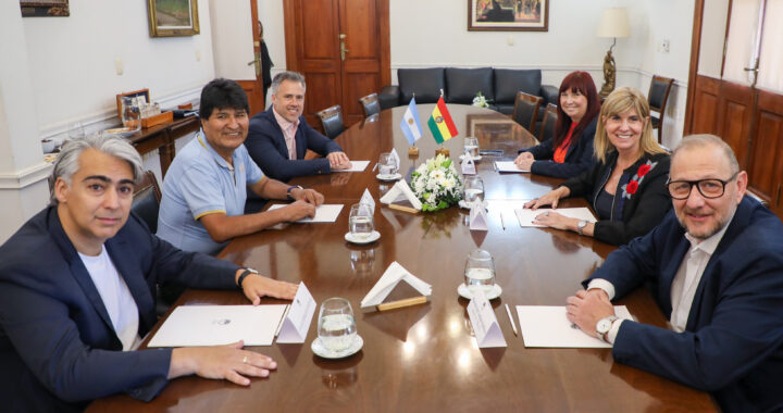 ALEJANDRA RODENAS RECIBIÓ AL EXPRESIDENTE DEL ESTADO PLURINACIONAL DE BOLIVIA, EVO MORALES