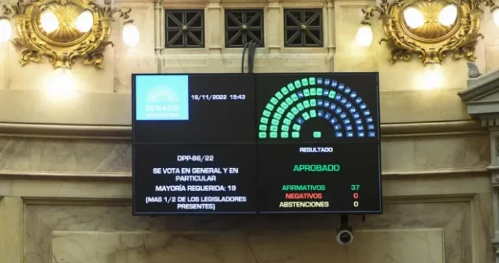 EL SENADO NACIONAL APROBÓ EL PRESUPUESTO 2023