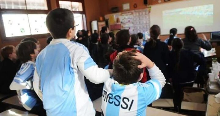 SE PODRÁ VER EL MUNDIAL EN LAS ESCUELAS PERO TRABAJANDO CONTENIDOS