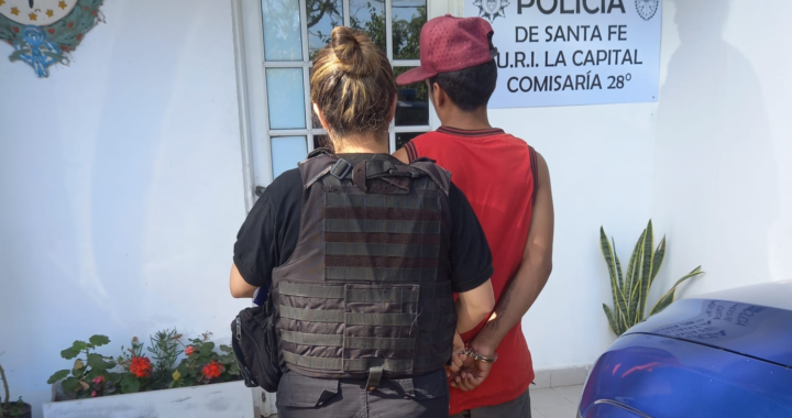 PATRULLANDO POR COLASTINÉ CAPTURARON A UN JOVEN QUE ERA BUSCADO POR ABUSO DE ARMAS