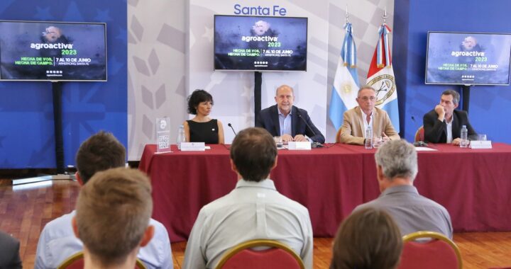 PEROTTI PARTICIPÓ DEL LANZAMIENTO DE LA MUESTRA AGROACTIVA 2023