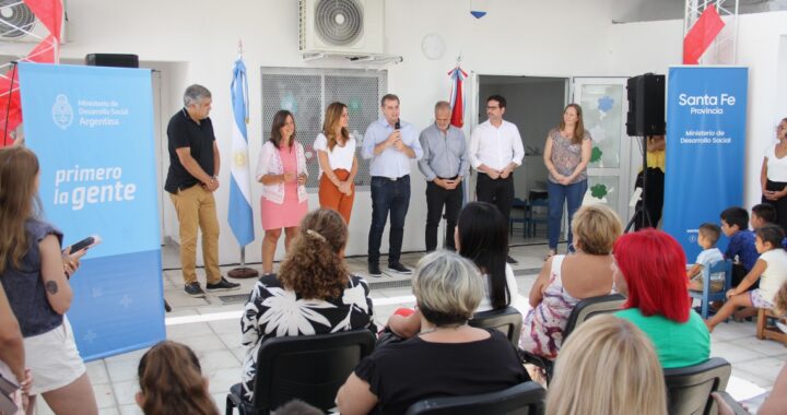 LA PROVINCIA INAUGURÓ UN ESPACIO DE PRIMERA INFANCIA EN EL CENTRO DE ACCIÓN FAMILIAR N°13 DE SANTA FE