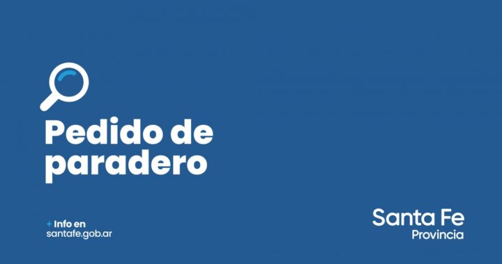 SE SOLICITA INFORMACIÓN SOBRE EL PARADERO DE ADRIÁN IVÁN CICERCHIA