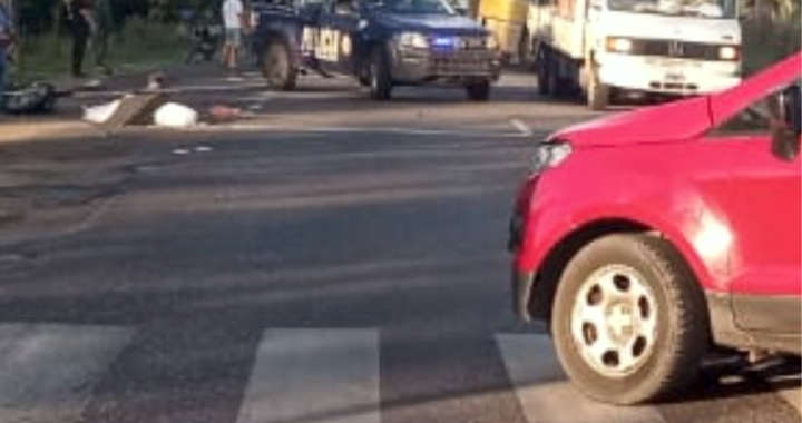 ACCIDENTE FATAL EN RUTA 1: MOTOCICLISTA PERDIÓ LA VIDA EN UN CHOQUE CON CAMIONETA