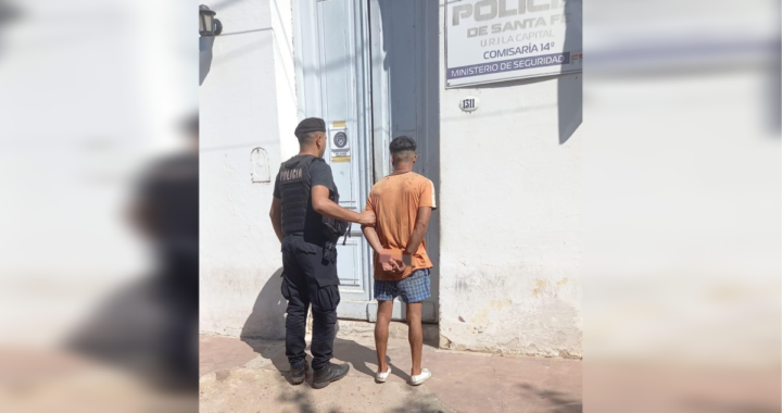 ESTABA ROBANDO UN VIVIENDA EN RINCÓN LO DENUNCIARON Y LA POLICÍA LO DETUVO  