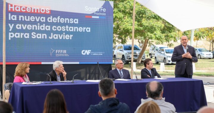 PEROTTI PRESIDIÓ LA LICITACIÓN DE OBRAS DE LA NUEVA DEFENSA Y AVENIDA COSTANERA PARA SAN JAVIER