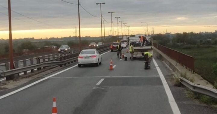 TRABAJOS DE BACHEO EN LA RUTA 168 SANTA FE – PARANÁ