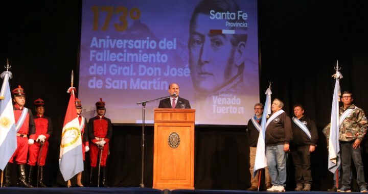 PEROTTI ENCABEZÓ EL ACTO POR EL 173º ANIVERSARIO DEL FALLECIMIENTO DEL GENERAL JOSÉ DE SAN MARTÍN