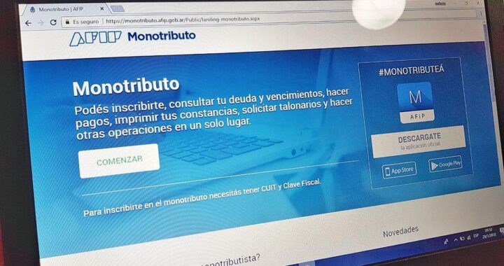 MONOTRIBUTO: SE OFICIALIZÓ LA SUSPENSIÓN DE BAJAS POR FALTA DE PAGO