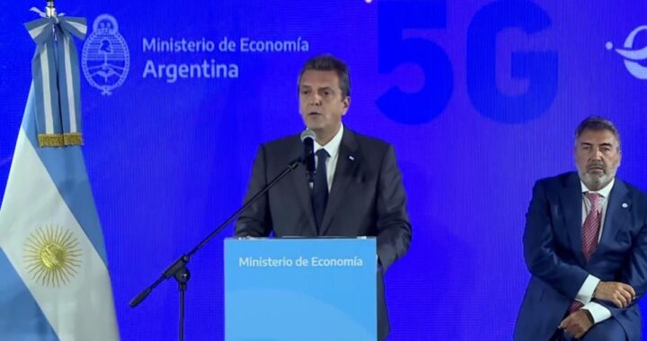 SERGIO MASSA ANUNCIÓ LA LICITACIÓN DEL 5G: ARGENTINA OBTENDRÁ UNOS U$S 900 MILLONES