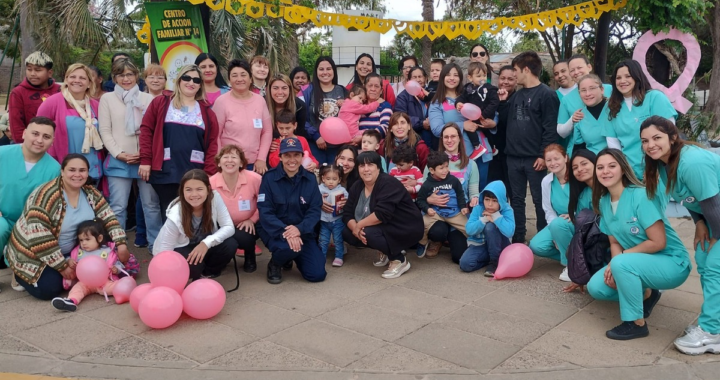 SUELTA SIMBÓLICA DE GLOBOS EN HELVECIA PARA LA PREVENCIÓN DEL CÁNCER DE MAMA