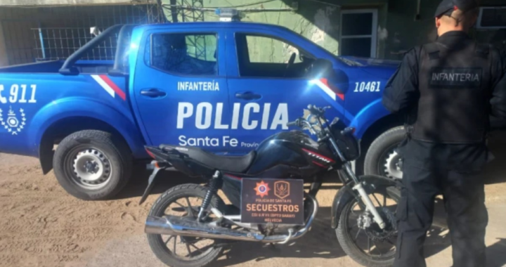 SECUESTRARON UNA MOTOCICLETA CON NÚMEROS ADULTERADOS EN HELVECIA